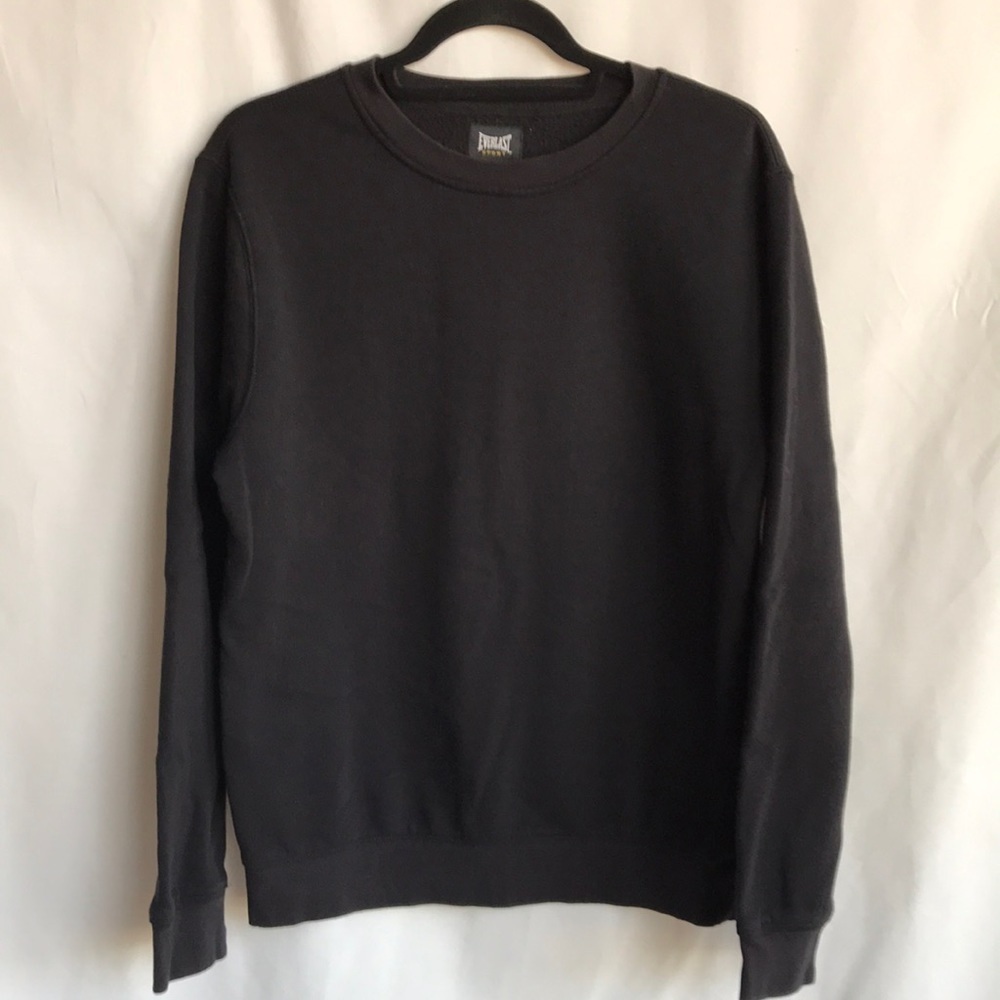 Everlast Sport men’s black long sleeve sweatshirt, size S